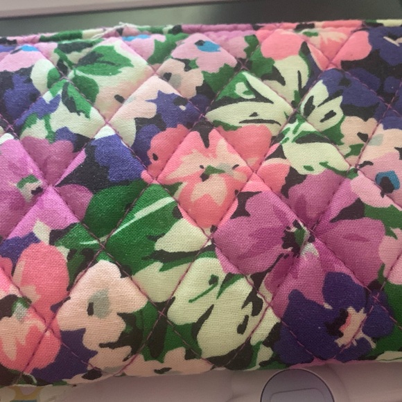 Vera Bradley Floral Quilted Wallet - Pink, Purple, Green - Picture 3 of 5